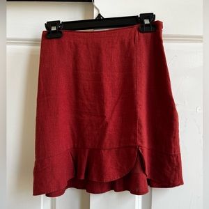 Abercrombie mini linen skirt